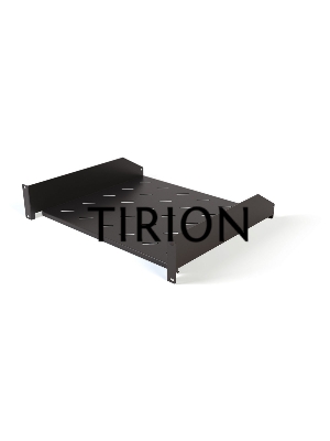 Полка Hyperline TAL3-2U-400-RAL9005 угловая с перфорацией 19