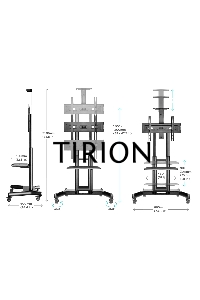 Мобильная стойка ONKRON TS1551 черный