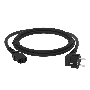 Кабель питания Greenconnect GCR-54373 10.0m, Евровилка угловая - С13, 3*0,5mm, черный