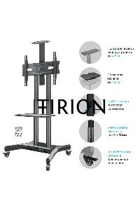 Мобильная стойка ONKRON TS1551 черный
