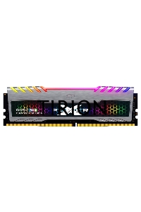 Оперативная память Silicon Power Xpower Turbine, DDR4, 16GB (1x16 GB), 3200 MHz, CL16, радиатор, RGB, серый