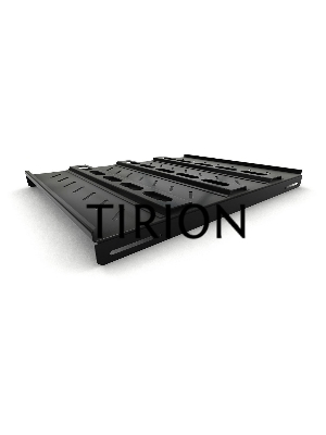 Полка стационарная Hyperline TSH3H-650-RAL9004 1U нагр.:100кг. 19