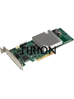 Контроллер Supermicro AOC-S3908L-H8IR-16DD-O 8 int 12Gb/s ports, x8 Gen4, ROC - LP, 16 HDDw/ exp,RoHS