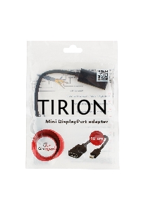 Переходник miniDisplayPort - DisplayPort, Cablexpert A-mDPM-DPF-001, 20M/20F, длина 16см, черный, пакет