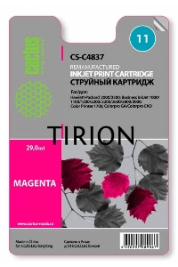 Картридж струйный Cactus CS-C4837 пурпурный (29 ml) для №11 HP 2000/2500/1000/1100/1200
