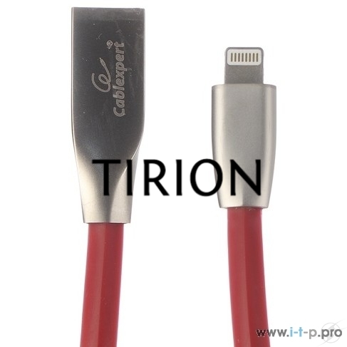 Кабель Cablexpert для Apple CC-G-APUSB01R-1M, AM/Lightning, серия Gold, длина 1м, красный, блистер