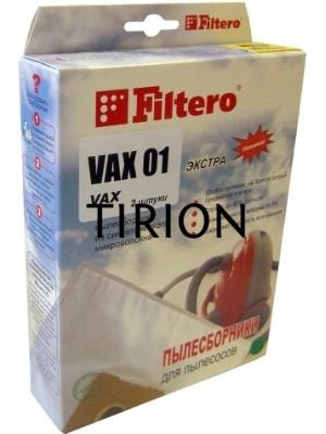 Пылесборники Filtero VAX 01 Экстра, пятислойные, 2 шт., для пылесосов VAX