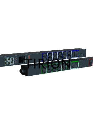 Блок распределения питания Elemy IPDU-5931 верт.размещ. 6xC19 36xC13 с мониторингом 3x16A IEC 60309 2.4м