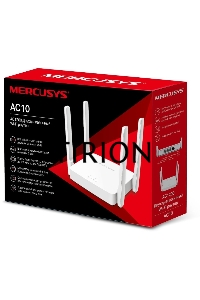 Роутер беспроводной Mercusys AC10 AC1200 10/100BASE-TX белый
