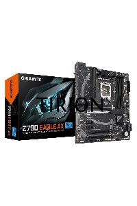 Материнская плата Gigabyte Z790 EAGLE AX, LGA 1700, Intel Z790, 4xDDR5, 4xSATA, 3xM.2, 1xPCIe 3.0 x1, 1xPCIe 4.0 x4, 1xPCIe 5.0 x16, 1xHDMI, 1xDP, 1x 2.5Gb LAN, 2xUSB-A 2.0, 4xUSB-A 3.2 Gen 1, 1xUSB 3.2 Gen 2, 7.1, ATX