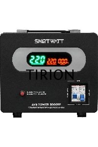 Напольный стабилизатор напряжения SMARTWATT AVR TOWER 3000RF (140W - 260W, 3000VA, 3 кВт, 50-60 Гц, LED-дисплей, релейны