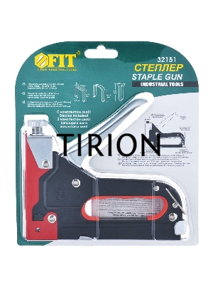 Степлер FIT 32151скобы 4-14мм тип 140, гвозди 14мм тип 300 и 500, металлический