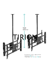 Потолочный кронштейн ONKRON N3L для 2 телевизоров 40”- 80