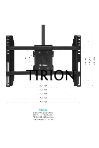 Потолочный кронштейн ONKRON N3L для 2 телевизоров 40”- 80