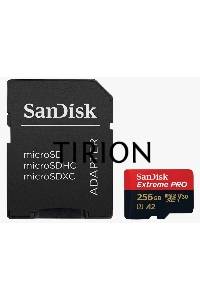 Карта памяти Sandisk Extreme Pro microSDXC 256GB + SD Adapter + Rescue Pro Deluxe 200MB/s