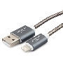 Кабель Cablexpert для Apple CC-G-APUSB02Gy-1.8M, AM/Lightning, серия Gold, длина 1.8м, титан, блистер