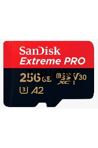 Карта памяти Sandisk Extreme Pro microSDXC 256GB + SD Adapter + Rescue Pro Deluxe 200MB/s