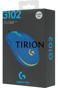 Мышь проводная Logitech G102 LIGHTSYNC синий, 8000 dpi, USB, кнопки - 6