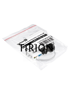 Модуль-вставка Keystone Jack RJ-45 ExeGate KJ-8P8C-U-C6A-180-TL (Кат.6A, неэкранированная, 180 градусов, IDC Toolless (без инструмента))