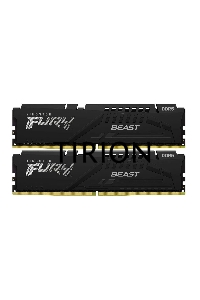Оперативная память Kingston Fury Beast, DDR5, 32GB (2x16GB), 5600MHz, CL40, с радиаторами, черный