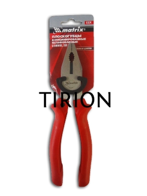 Плоскогубцы MATRIX , Standard, 200 мм, комбинированные шлифованные, пластмассовые рукоятки 16974