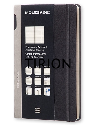 Блокнот Moleskine PROFESSIONAL PROPFNT3HBK Large 130х210мм 240стр. твердая обложка фиксирующая резинка черный