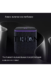 Умная колонка Яндекс Станция Миди, ZigBee, 24Вт, с голосовым ассистентом Алиса на YaGPT, черный