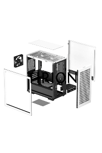 Компьютерный корпус Deepcool CH370 белый без БП mATX 1x120mm 1xUSB2.0 1xUSB3.0 audio bott PSU