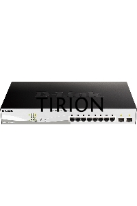 Коммутатор Smart L2 Switch 8х1000Base-T PoE, 2х1000Base-X SFP, PoE Budget 130W, Compact CLI