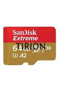 Флеш карта microSD 64GB SanDisk microSDXC Class 10 UHS-I A1 C10 V30 U3 Extreme 170MB/s