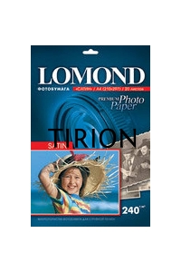 Фотобумага Lomond 1105100 A4/240г/м2/20л./белый высокоглянцевое для струйной печати
