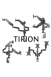 Кронштейн (держатель) ONKRON G280 для трех мониторов 13