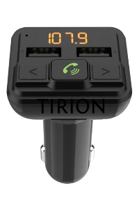 Автомобильный FM-модулятор Ritmix FMT-A880 черный MicroSD BT USB (80001662)