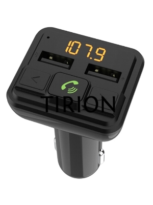 Автомобильный FM-модулятор Ritmix FMT-A880 черный MicroSD BT USB (80001662)
