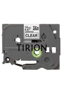 Картридж Brother TZ-E131 12 мм, 8 м, черный шрифт, прозрачный фон, для BROTHER P-Touch