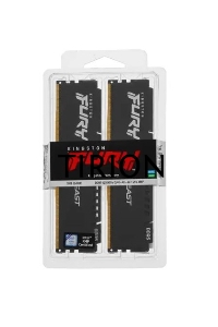 Оперативная память Kingston Fury Beast, DDR5, 32GB (2x16GB), 5600MHz, CL40, с радиаторами, черный