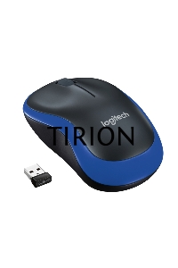 Мышь беспроводная Logitech M185 синий, 1000 dpi, радиоканал, USB, кнопки - 3