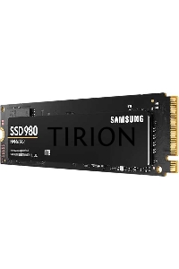 Накопитель SSD Samsung 980, 1000GB, PCIe 3.0 x4, M.2 2280, NVMe, R/W 3500/3000