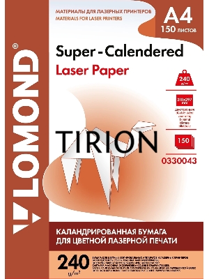 Бумага Lomond 0330043 A4/240г/м2/150л./белый матовое/матовое суперкаландрированная для лазерной печати