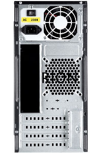 Компьютерный корпус с блоком питания 450Вт. Case Foxline FL-733, mATX, 2x5.25EXT, 2x3.5EXT, 5x3.5INT, 2xUSB2.0, HDA, w/o FAN, w/450W ATX PSU, w/1.2m EU pwr cord