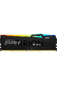 Оперативная память Kingston Fury Beast, DDR5, 8GB (1x8GB), 5600MHz, CL40, с радиатором, RGB, черный