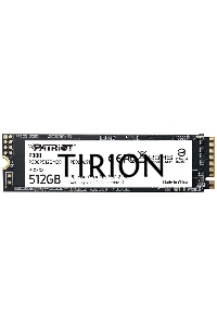 Накопитель SSD Patriot P300, 512GB, PCIe 3.0 x4, M.2 2280, NVMe, R/W 1700/1200