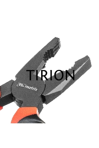 Плоскогубцы MATRIX Black Nickel, 200 мм, комбинированные, двухкомпонентные рукоятки 16983