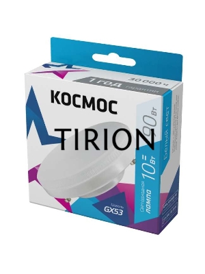 Лампа светодиодная LED 10Вт 220В GX53 4500К КОСМОС Lksm_LED10wGX5345C
