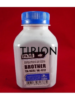Тонер Brother TN 1075/1070/1060/1050/1040/1030/1020/1010/1000 HL-1112/1110/1111/1118 (фл,40г) B&W Standart фас. Россия