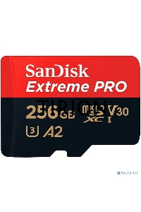 Карта памяти Sandisk Extreme Pro microSDXC 256GB + SD Adapter + Rescue Pro Deluxe 200MB/s