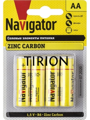 Элемент питания солевой NAVIGATOR 94 758 NBT-NS-R6-BP4 (блист.4шт) 94758