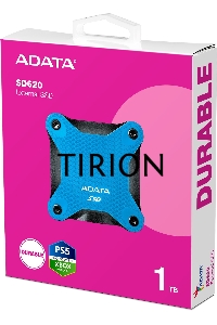 Внешний накопитель SSD 1TB A-DATA SD620, External, USB 3.2, [R/W -550/500 MB/s] синий