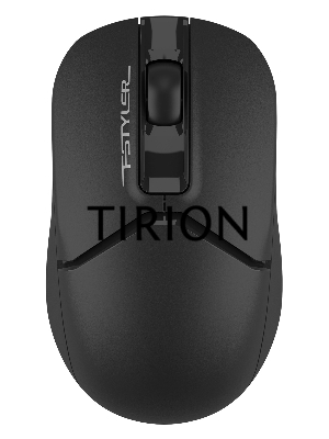 Мышь беспроводная A4Tech Fstyler FG12 черный, 1200 dpi, радиоканал, USB, кнопки - 3