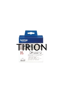 Пленочная клеящаяся лента Brother DK22212 62 мм x 15.24 м, черный шрифт, белый фон